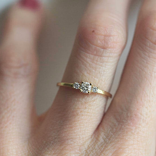 エテ レイヤー 2連風 ダイヤモンドリング サイズ13号 ete 指輪