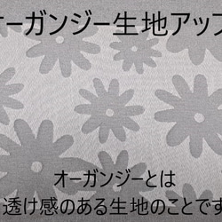 ★送料無料★プリーツマスク オーガンジーレース/白 さらさらガーゼ使用 4枚目の画像