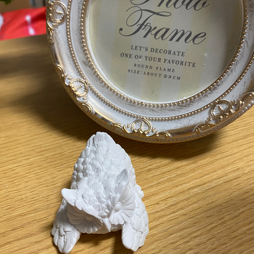 フクロウ 梟 アロマストーン ピンクと白のセット ディフューザー