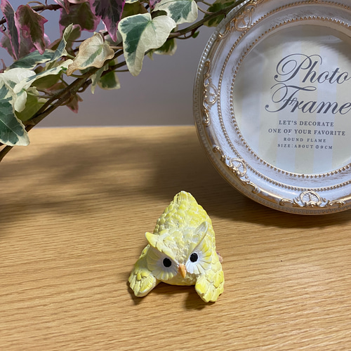 フクロウ 梟 アロマストーン 黄色と白のセット ディフューザー・アロマ