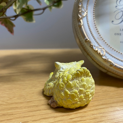 フクロウ 梟 アロマストーン 黄色と白のセット ディフューザー・アロマ