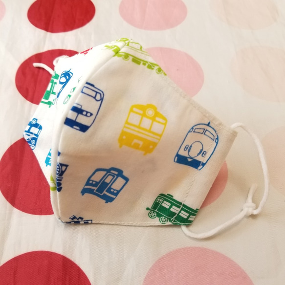 再販★子供用♥️電車の立体マスク(しろふみきり) 2枚目の画像