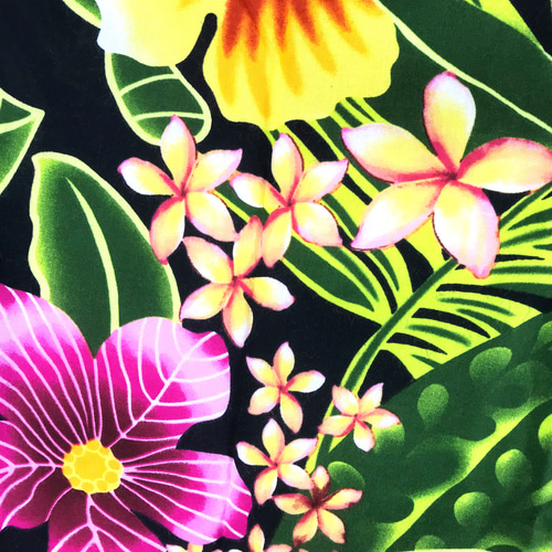 即納】ハワイ柄エコバッグ大小2個セット/ハイビスカス/コンパクト