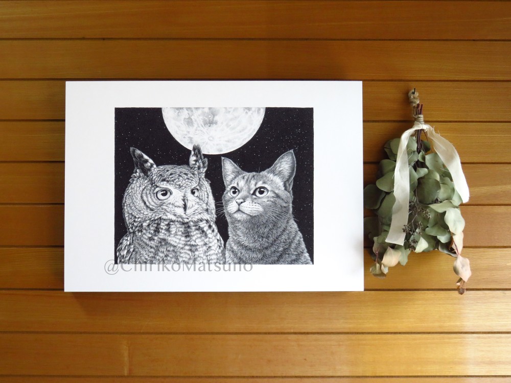 版画 ノブ・サチ ジクレー 額装品 限定品 ファンタジー メルヘン