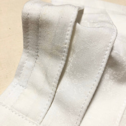 《セール！》女性用プラスチックノーズワイヤー入りプリーツマスク白織柄入り⭐️ゴム選択可能⭐️ 3枚目の画像