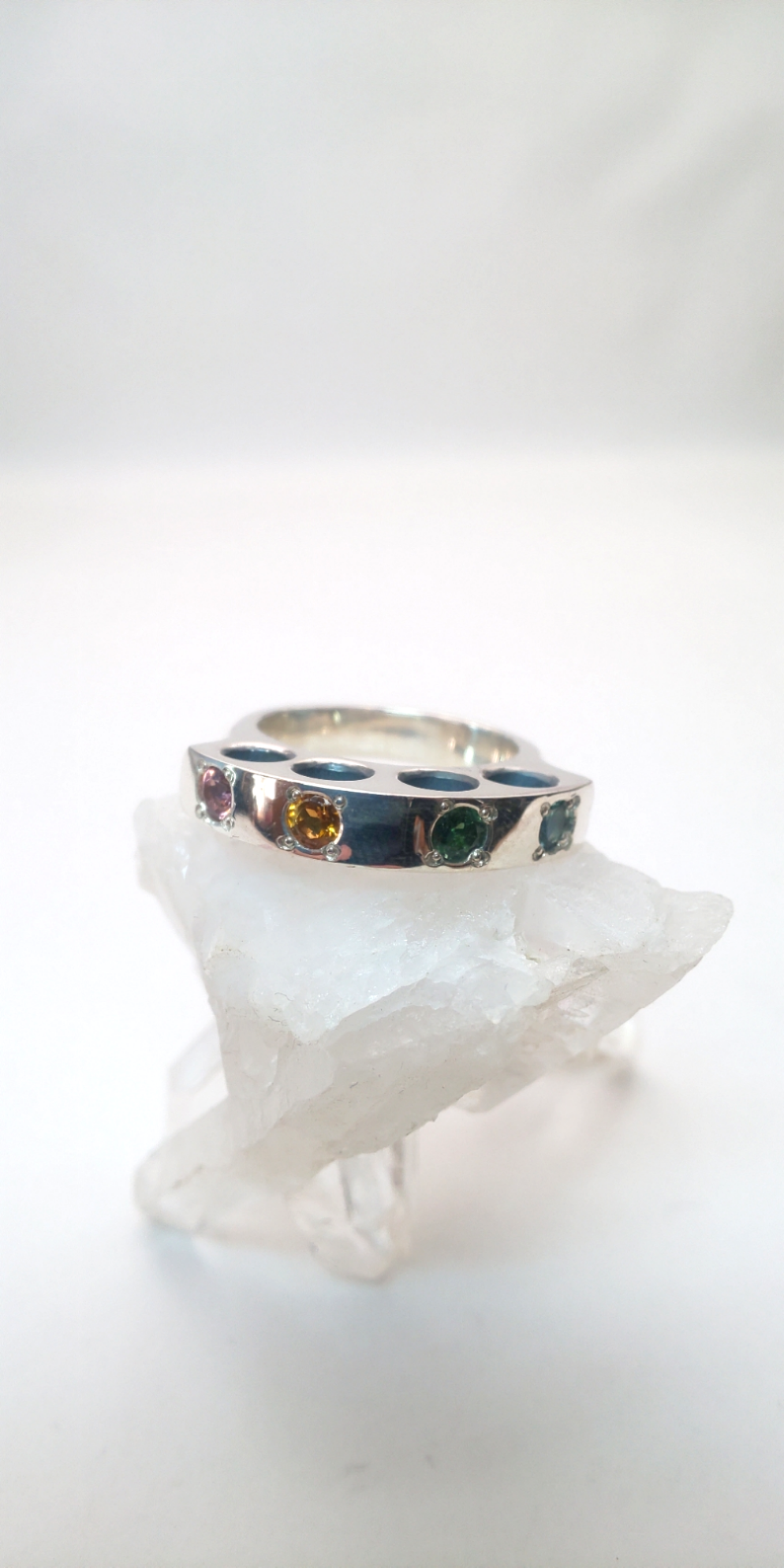 ※sale  一点物 『トルマライズダスター』リング  #11.5 (マルチカラートルマリン使用)【送料無料】