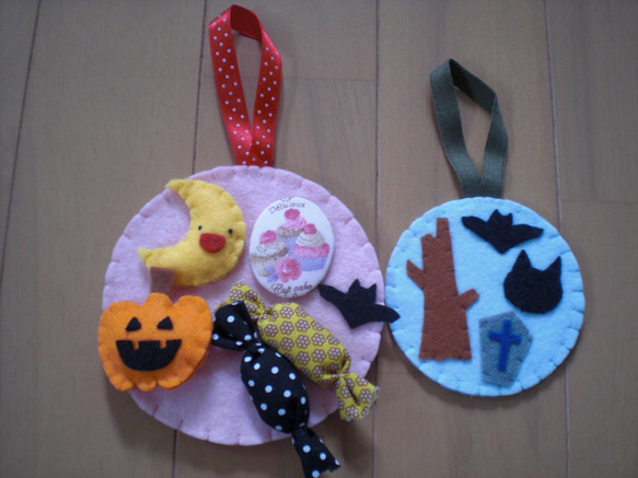 ハンドメイド☆ハロウィン飾り☆４点セット 3枚目の画像