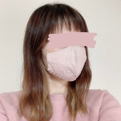 再販＊シンプルな布マスク　くすみピンク 5枚目の画像