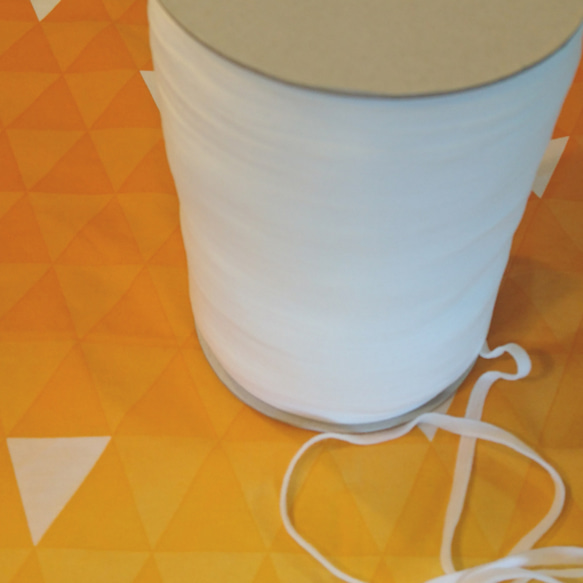 ウーリースピンテープ ホワイト 白10メートル マスクゴム代用品 2枚目の画像