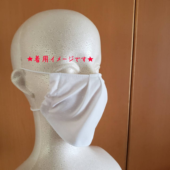 【蒸れにくいマスク&バッグセット】 夏マスク アイスシルクコットン 接触冷感 フェイスカバー 6枚目の画像