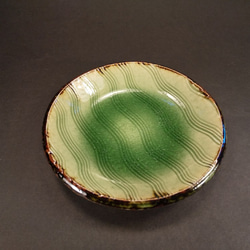 青磁小皿　五個セット　唐山窯製　青瓷　青磁　銘々皿　小皿　手作り　やきもの　焼物 3枚目の画像