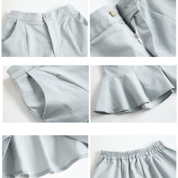 Nega C. Demin ruffle hem shorts--Light Blue 9枚目の画像