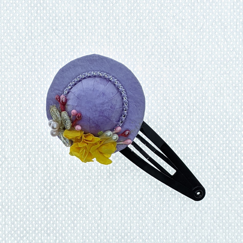 お子様の髪飾りに☆ 発表会や特別なイベントで！ 麦わら帽子のヘアピン