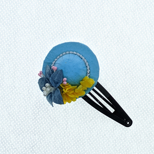 カラフル麦わら帽子 ベビーヘアクリップ ヘアピン ヘアアクセサリー 髪飾り 帽子 お子様の髪飾りに☆ 発表会や特別なイベントで！ 麦わら帽子のヘアピン