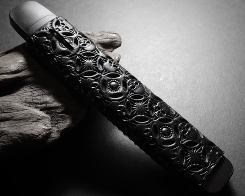 DR.VAPE 2】 ドクターベイプ2 レザーカバー skull mix 透彫 アイコス