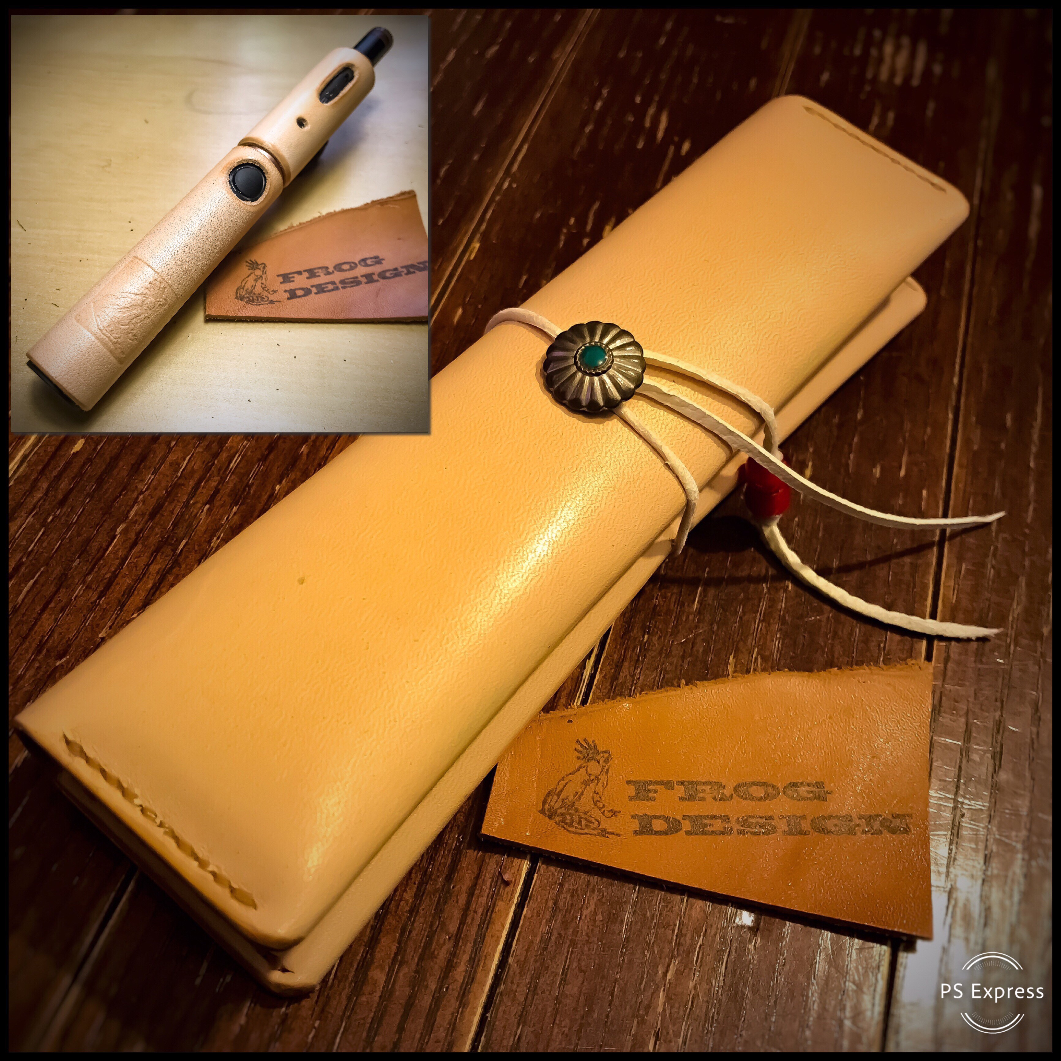 【PloomTECHplus CSet】プルームテックプラス 本革製ケース ロング & カバーセット