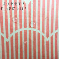 《送料無料》もこもこラインポーチ　　ラミネート 5枚目の画像