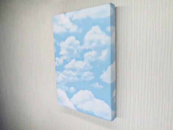 【送料無料】青空ファブリック木製パネル　Sサイズ 2枚目の画像