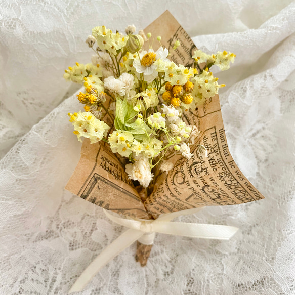 春のドライフラワーミニブーケ