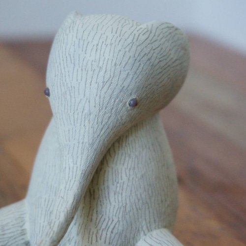 ゾウ（中） 立体・オブジェ 象のマナ 通販 11314937｜Creema(クリーマ