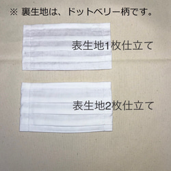 【送料無料・裏地ブラックリリー柄】プリーツマスク(ポケット・ノーズワイヤー付) 7枚目の画像