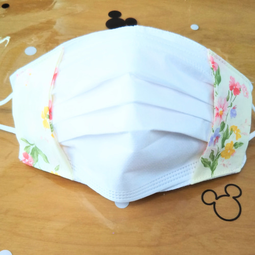 柄中地見本♡ハンドメイドマスク マスクカバー】不織布マスクをオシャレに*普通サイズ【ハンドメイド その他