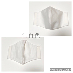 【送料無料】大人用　立体マスク1枚　白色×1つお選びください【受注販売】コアラ　花柄　シンプル　マスク2020 2枚目の画像