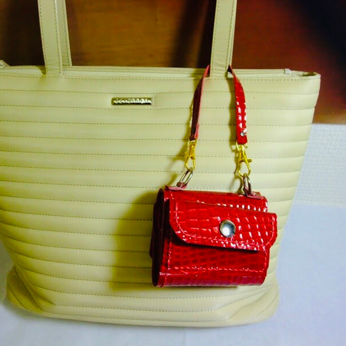 TIA/ピンク ミニ財布 小さな財布 三つ折り財布 レディース バック  