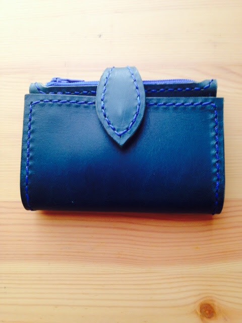 LUCE 【青/ブルー】　キーケース レザー 革 6連  カード入れ　小銭入れ