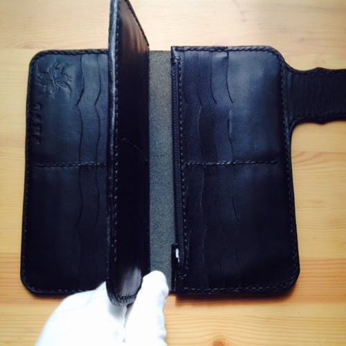NATIVE 【カード入れ36枚/黒/ブラック】長財布 革 栃木レザー 長財布 