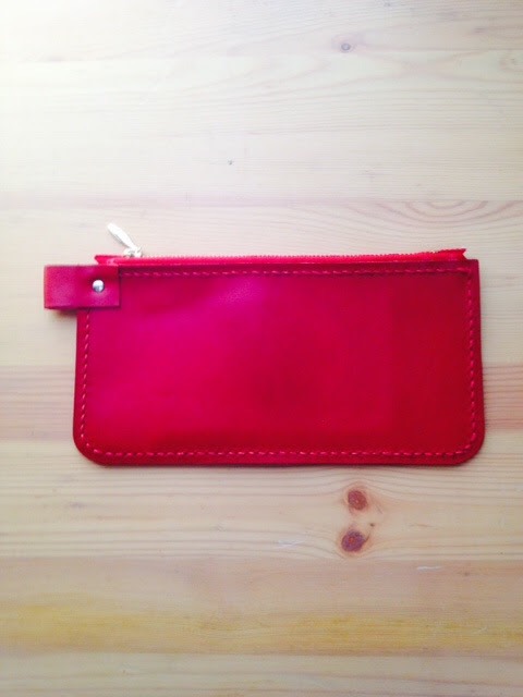 TEQUILA 【赤/レッド】手帳ケース　ポーチ 革 レザー 旅行  小物入れ