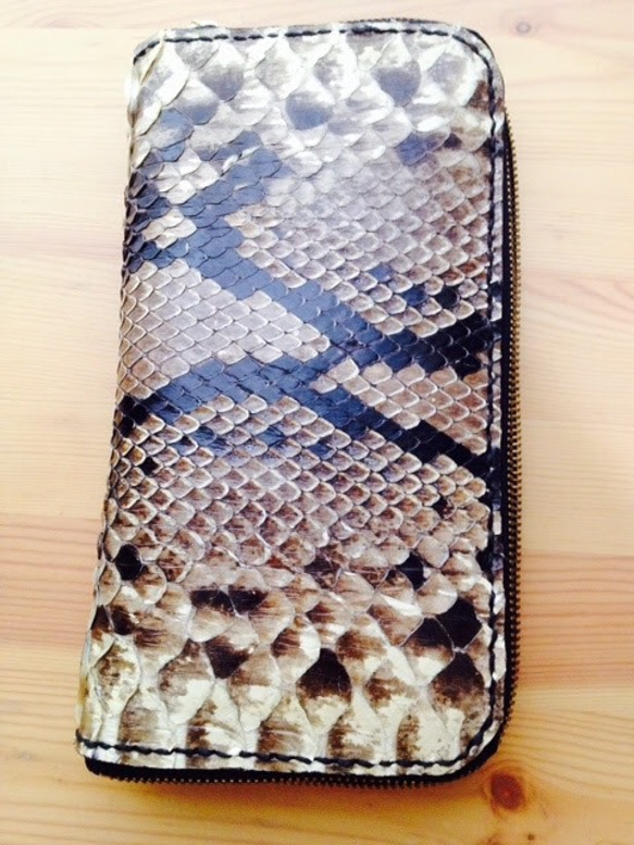 【LUMINOSITA/ルミノシタ】ラウンドファスナー 長財布 パイソン レザー 【LUMINOSITA/ルミノシタ】ラウンドファスナー レザー W2372563587(18308円)