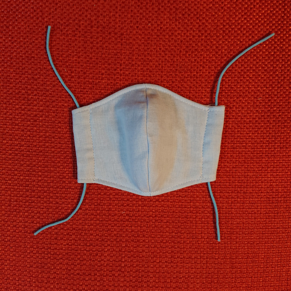 子供用 立体マスク 水色 抗ウイルスガーゼ 1枚目の画像