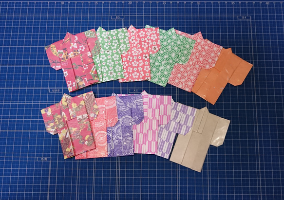 最先端 和柄、和紙＊着物、浴衣の折り紙♪七夕＊ポチ袋＊封筒＊レター のし・冠婚葬祭用品
