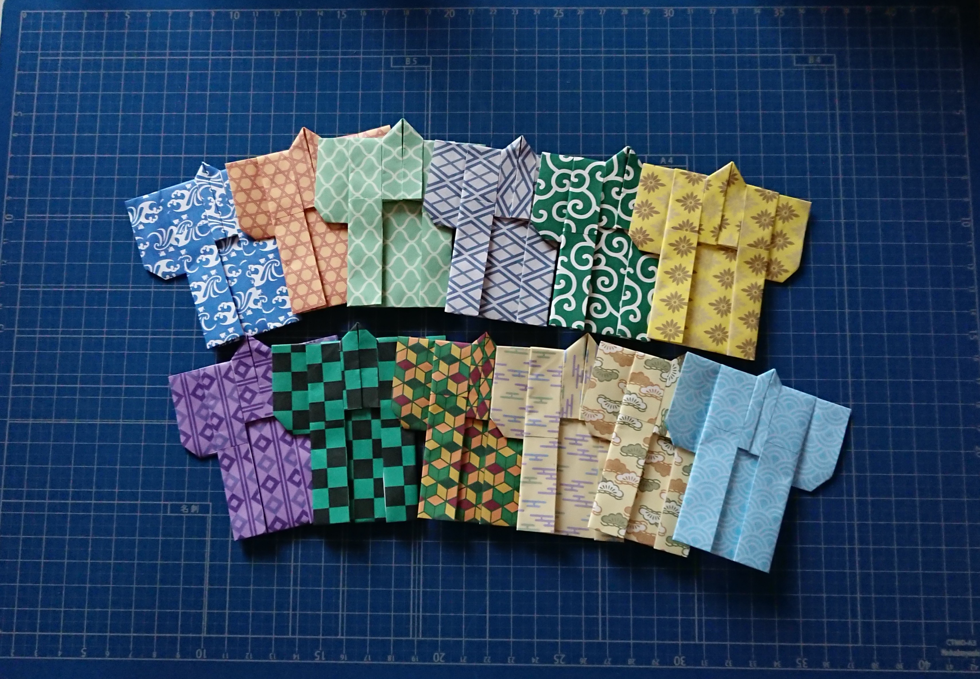 和柄＊着物＊浴衣＊羽織折り紙♪七夕、ポチ袋＊封筒＊レターセットに