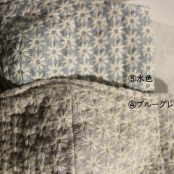 【おとなサイズ】刺繍フラワーダブルガーゼマスク　フィルターポケット　女性用(M/ML/L/LL)サイズ 9枚目の画像