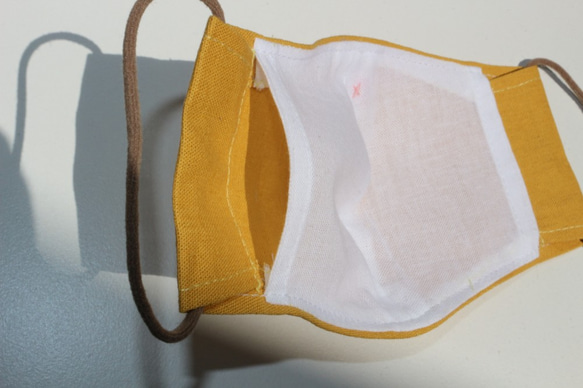 【おとなサイズ】素敵カラー綿麻マスク　フィルターポケット付き　おとな用(M/ML/L/LL)サイズ 6枚目の画像