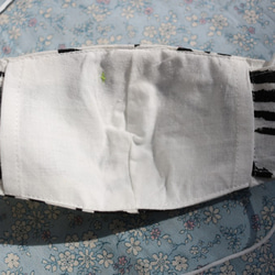 【KIDS】かっこいいスタイリッシュ コットンマスク　フィルターポケット付き　こども(2才-小学校高学年)サイズ　 4枚目の画像