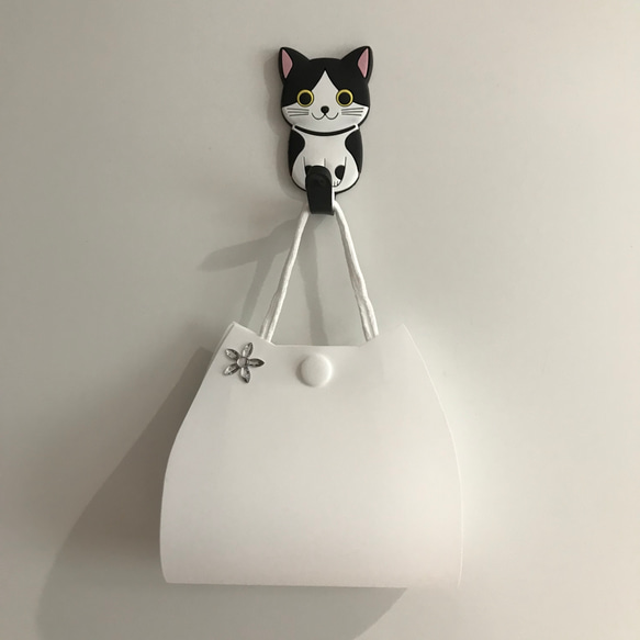 マスクケース　猫型　猫シルエット　マスク携帯ケース　　　 4枚目の画像