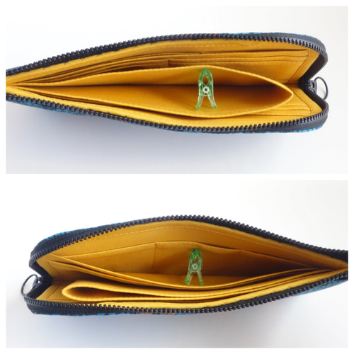 受注制作】L字ファスナー長財布 Sparkle ＊434＊ 長財布 nommy yummy