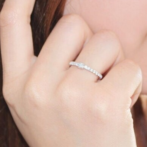 ダイヤモンドリング エタニティリング プラチナリング