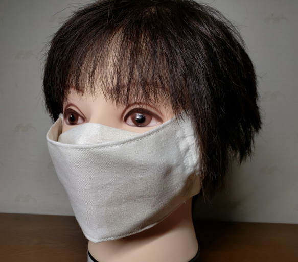 お肌に優しいコットンレースmask♪　優しいミントグリーンで　より和かい印象に♪ 6枚目の画像