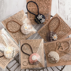 ラスト1点‼︎くるみボタン✳︎ヘアゴム✳︎髪ゴム✳︎6個セット