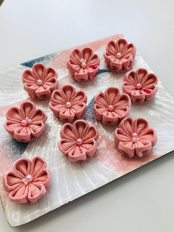 mocona☆様専用です！つまみ細工お花パーツ 花細工様専用 mocona☆様