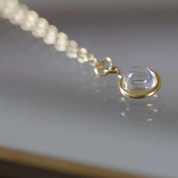 glass necklace/clear 2枚目の画像