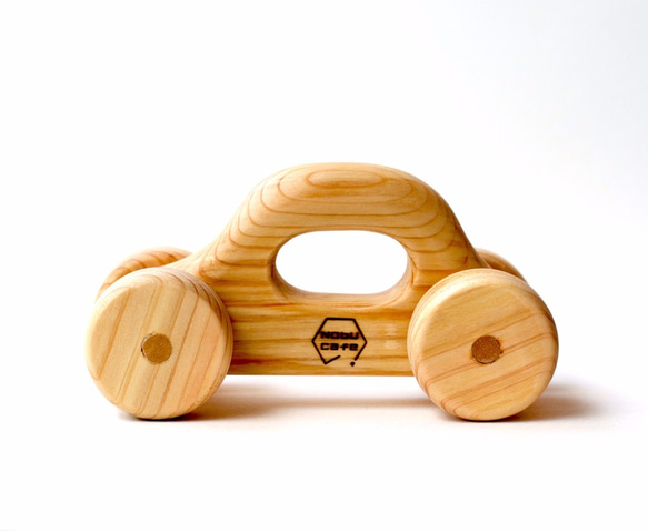 【木製】くるまのおもちゃ：ひのき（名入れ可） 1枚目の画像