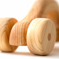 【木製】くるまのおもちゃ：ひのき（名入れ可） 4枚目の画像