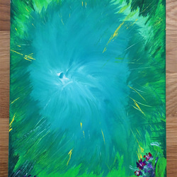 絵画☆原画（1点限り）「Univers（宇宙）」（アクリル水彩画