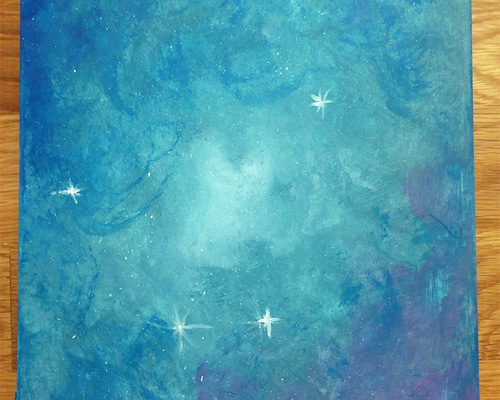 『一番星』 水彩画 原画 一番星』 水彩画 原画 一番星』 水彩画 原画 ブースターパック