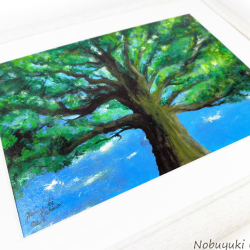 アクリル絵画「the TREE」原画 額装品【手描き/木・樹木・自然 アクリル絵画「the TREE」原画 額装品【手描き/木・樹木・自然